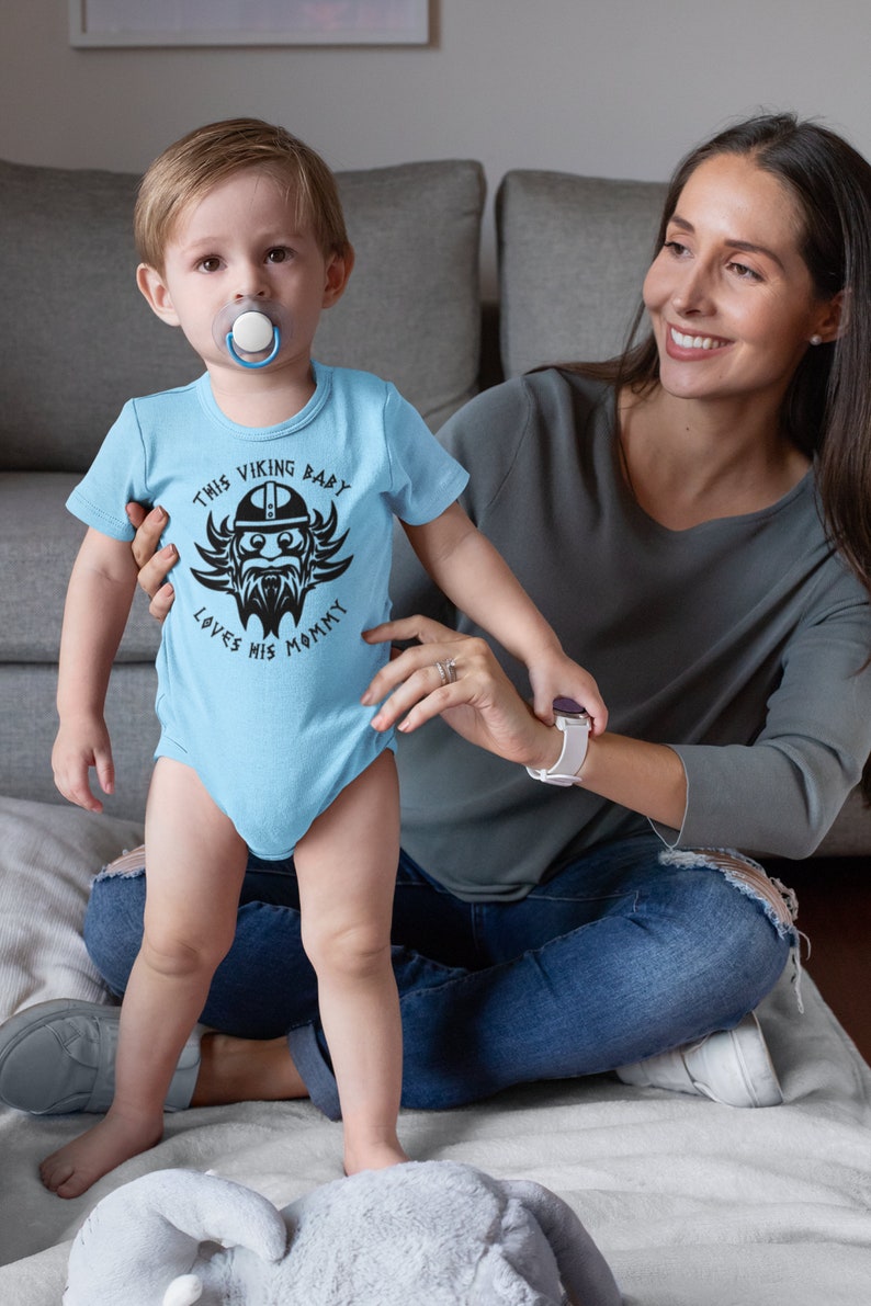 Baby Loves Pappa Baby Viking loves his Mamma Loves Papa and Mama Viking Baby Onesie Viking Gifts Viking Baby gifts,