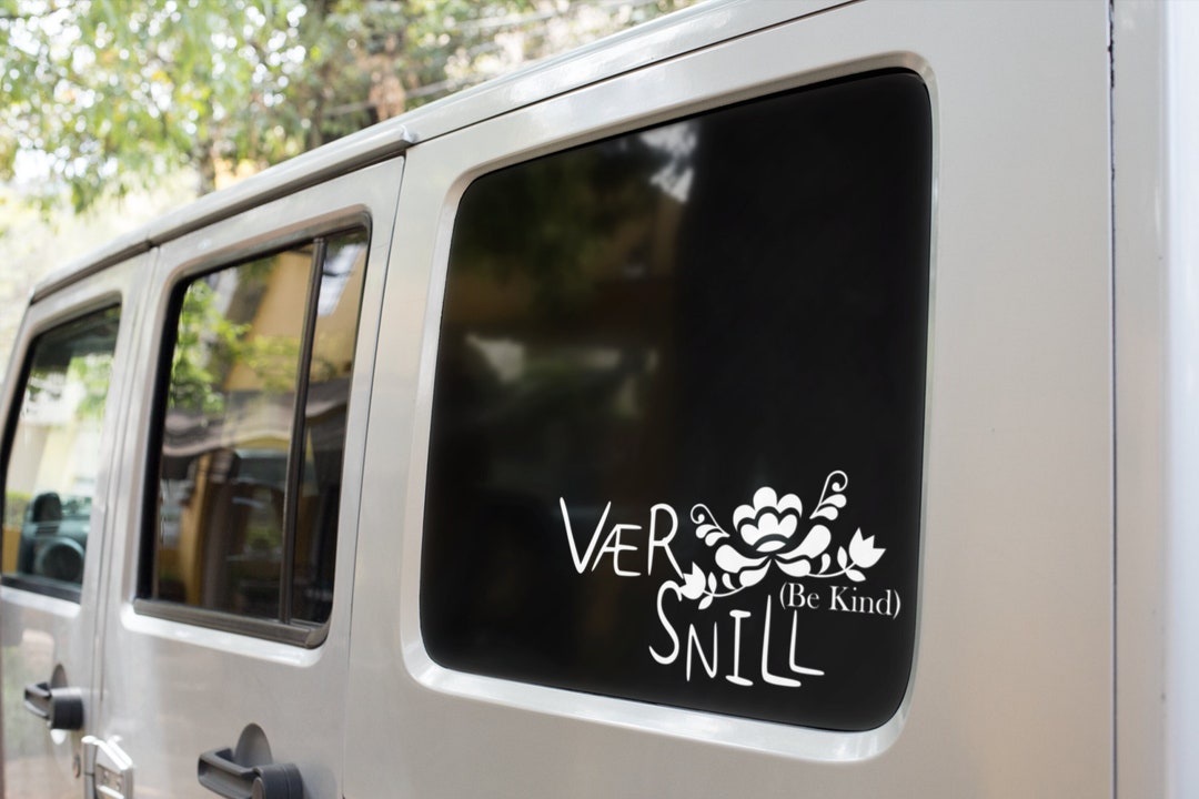 Snill Norwegian Decal Norway Sticker Be Kind Decal vær snill - Etsy Österreich