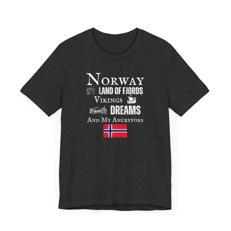 Norway Flag Shirt, Norge Tshirt, Land of Dreams T Shirt, Norwegian ...