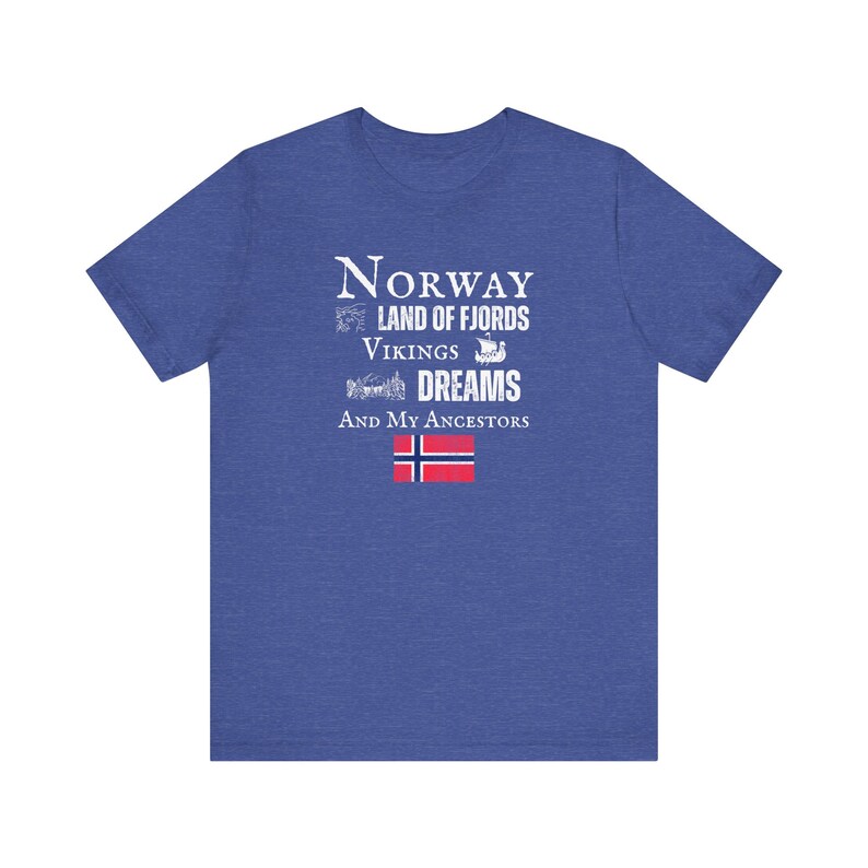 Norway Flag Shirt, Norge Tshirt, Land of Dreams T Shirt, Norwegian ...