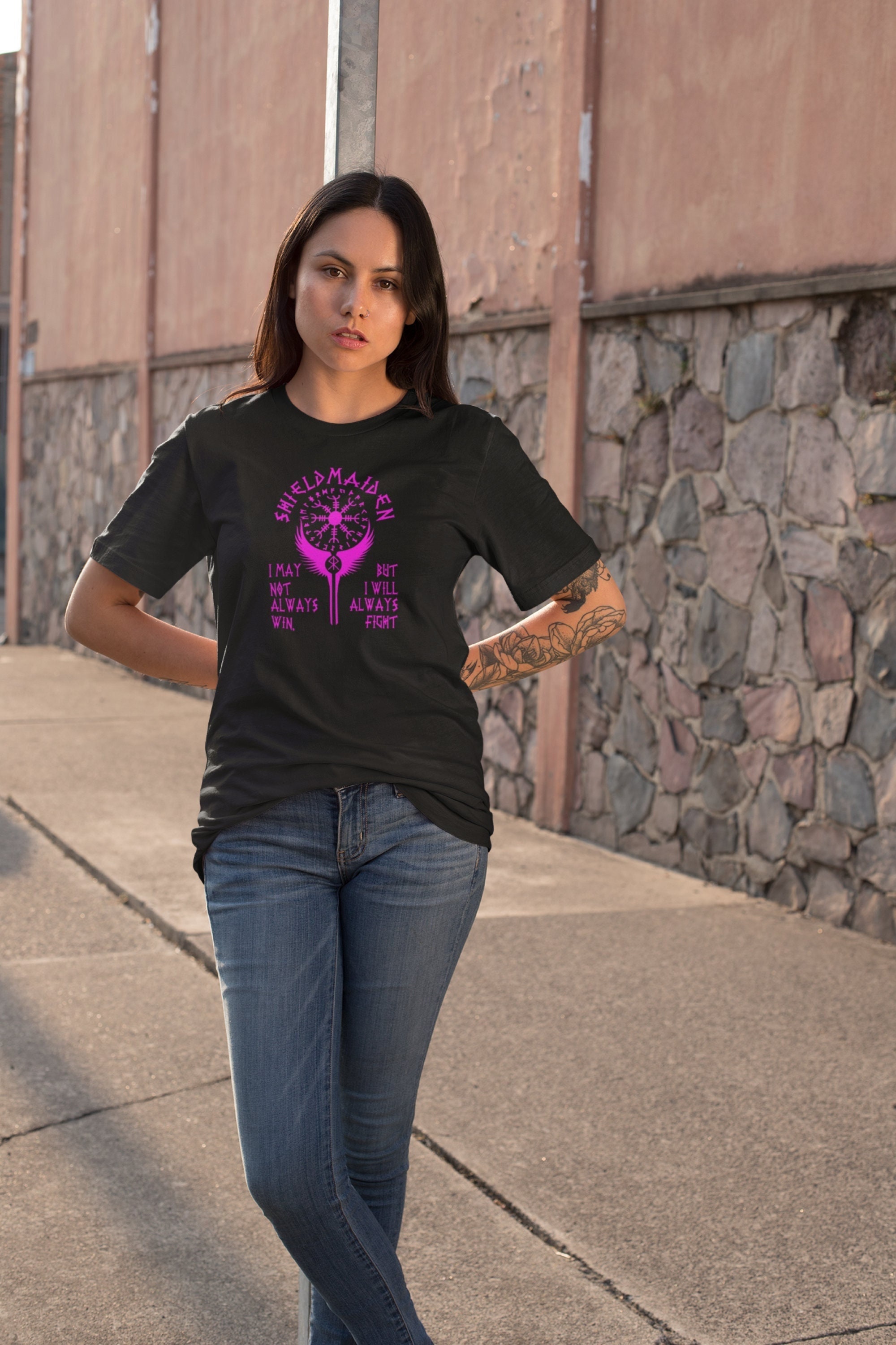 Viking Woman Tshirt Shieldmaiden Shirt Valkyrie T-shirt - Etsy
