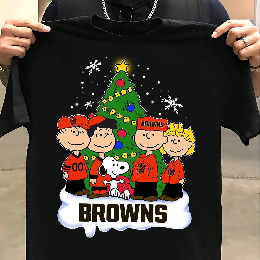 Cleveland Browns Charlie Brown Christmas Shirt Snoopy With Etsy