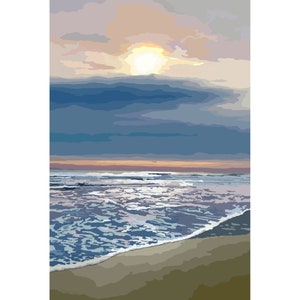 Drakes Island Beach - Wells Maine - Graphic Art Print