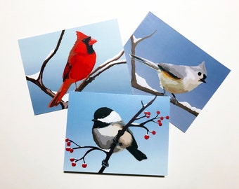 Holiday Birds - Note Card Set