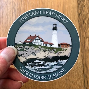 Portland Head Light Vinyl Decal | Maine Lighthouse Sticker | Lighthouse Souvenir
