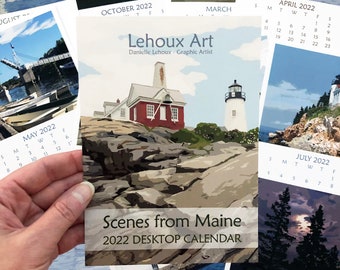 Umaine Calendar 2022 Maine Calendar | Etsy