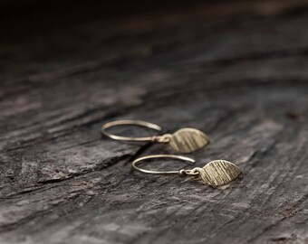 Dainty earrings - Elegant earrings - 14k Gold filled earrings - Drop earrings - Tiny earrings - Minimalist earrings - Gift for her
