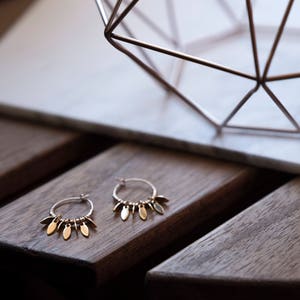 Hoop earrings - Elegant earrings - Gold filled earrings - Tiny earrings - Dainty earrings - Minimalist earrings - Gift for her