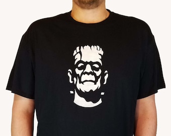 Frankenstein Painted T Shirt / Frankenstein Shirt / Classic Horror Shirts / Retro Halloween Shirt / Frankenstein Book Shirts / Horror Book T