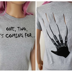 Freddy Krueger One, Two, He&#39;s Coming For You Shirt / Freddy Krueger Inspired Tee / Classic Horror Shirts / Nightmare On Elm Street Shirt