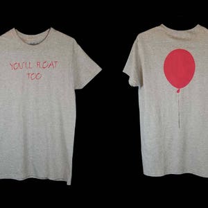 You&#39;ll Float Too It Movie Inspired Hand Painted T Shirt / Halloween IT Tees