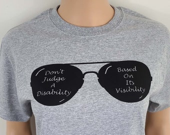 Beurteile eine Behinderung nicht basierend auf ihrer Sichtbarkeit T-Shirt / Chronische Krankheit Spoonie Shirts / Psychische Gesundheit Tees