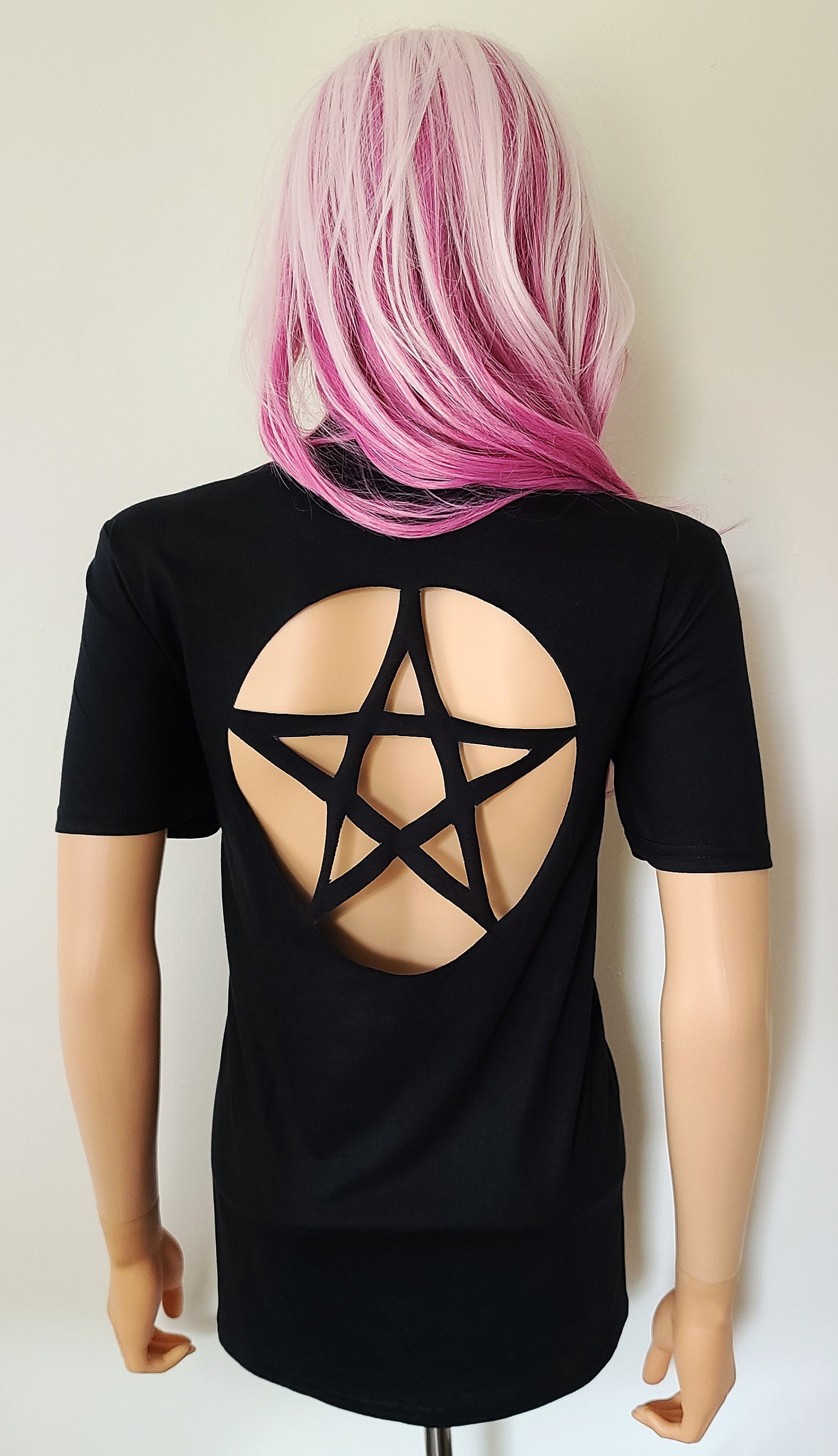 shirt with triangle cut out