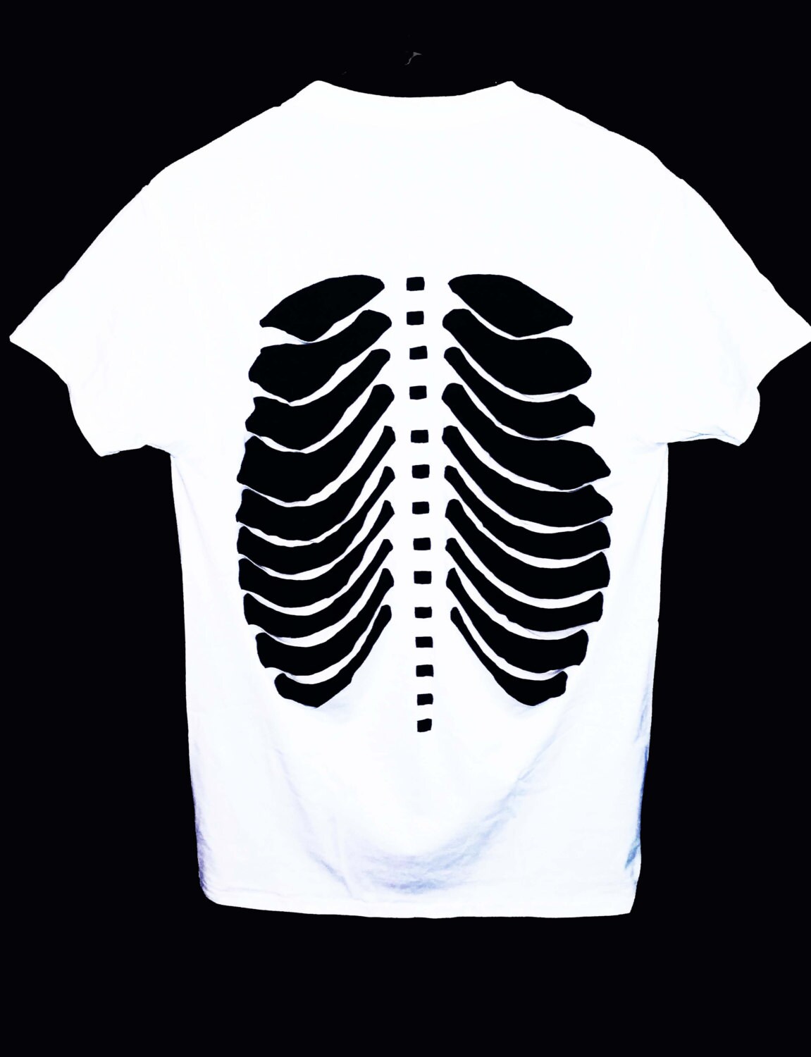 skeleton cut out shirt
