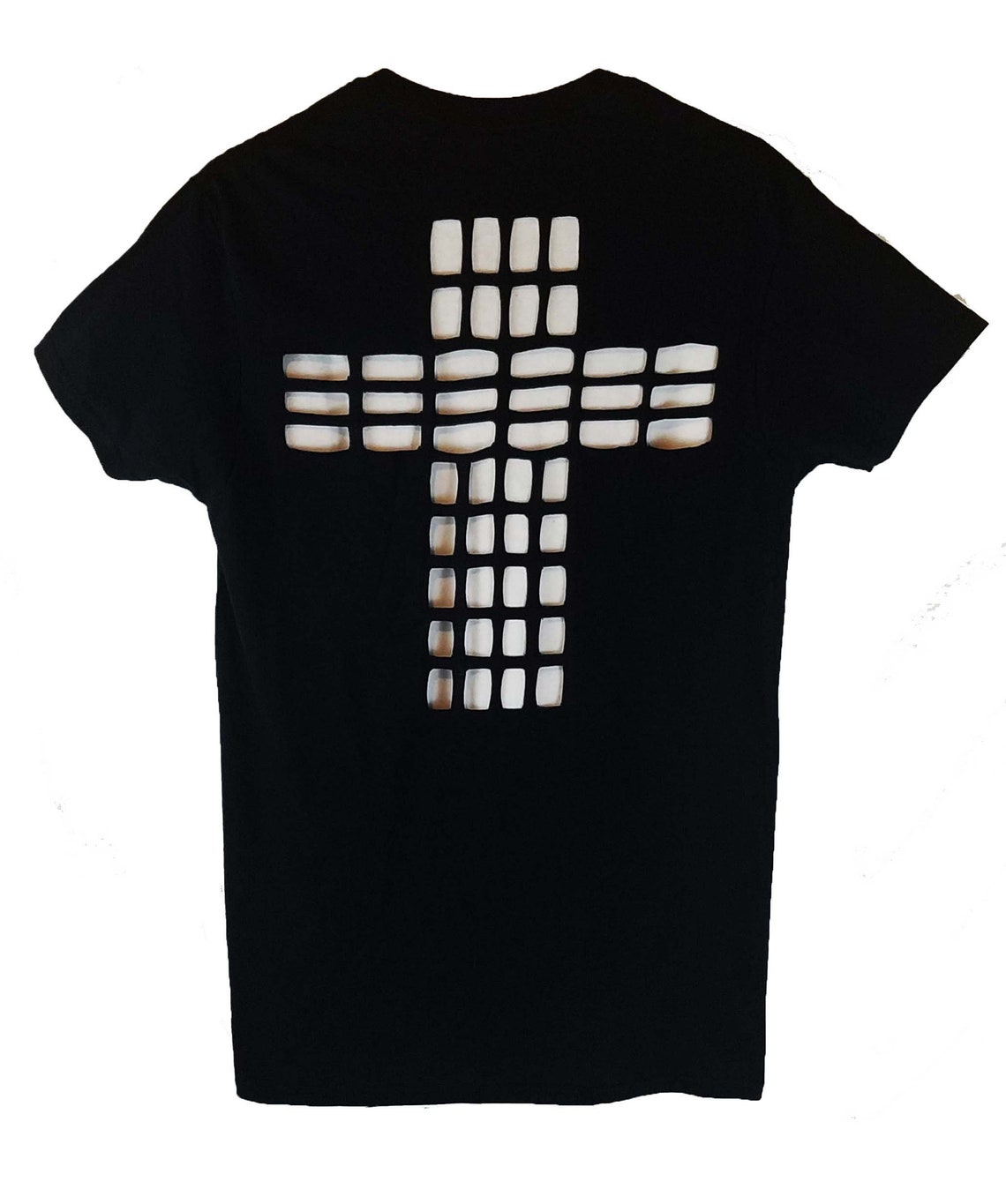 Cross Cutout T Shirt / Concert Cut Out Tees - Etsy