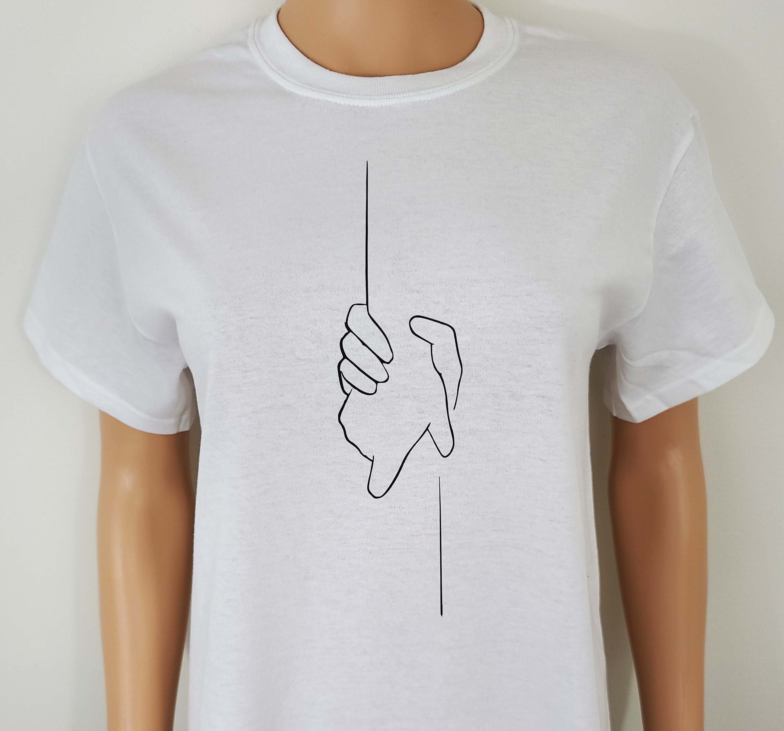 hand t shirt