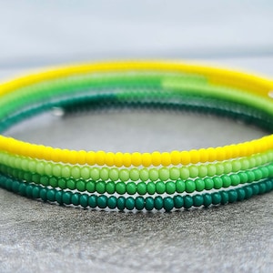 Mental Health Flag Memory Wire Bracelet / Depression Anxiety Schizophrenia Bipolar PTSD Bracelet