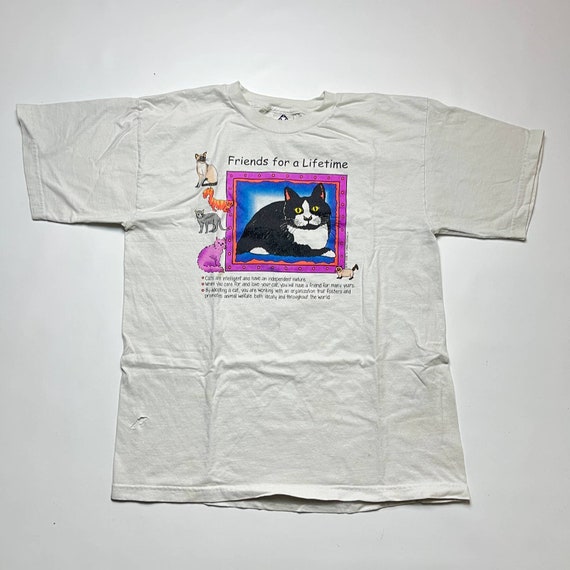 Vintage Cat Kitten Cute T-shirt Animal 