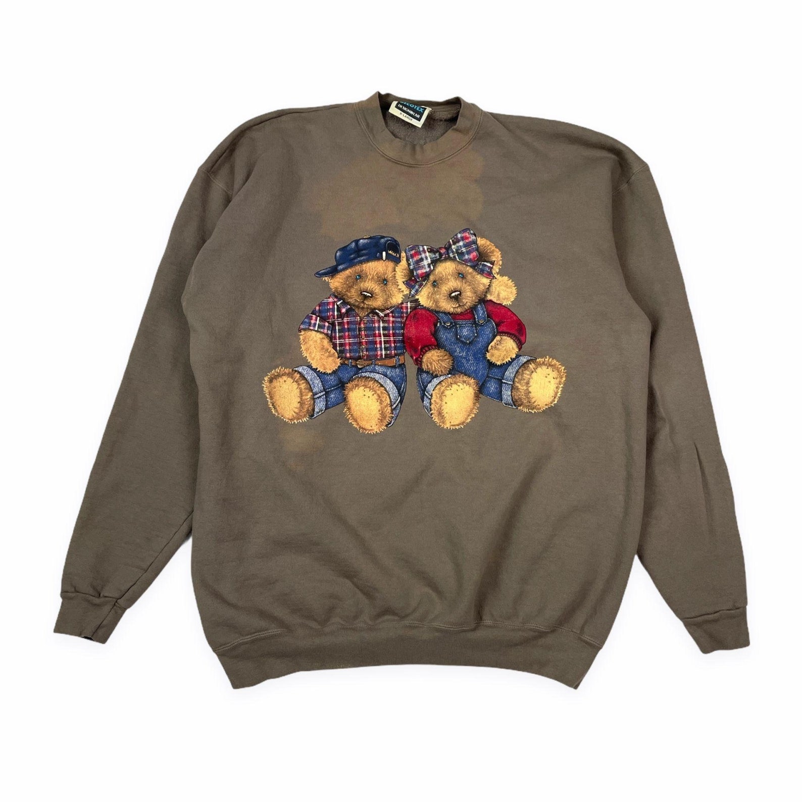 Vintage 90s Bear Crewneck Sweater | Etsy