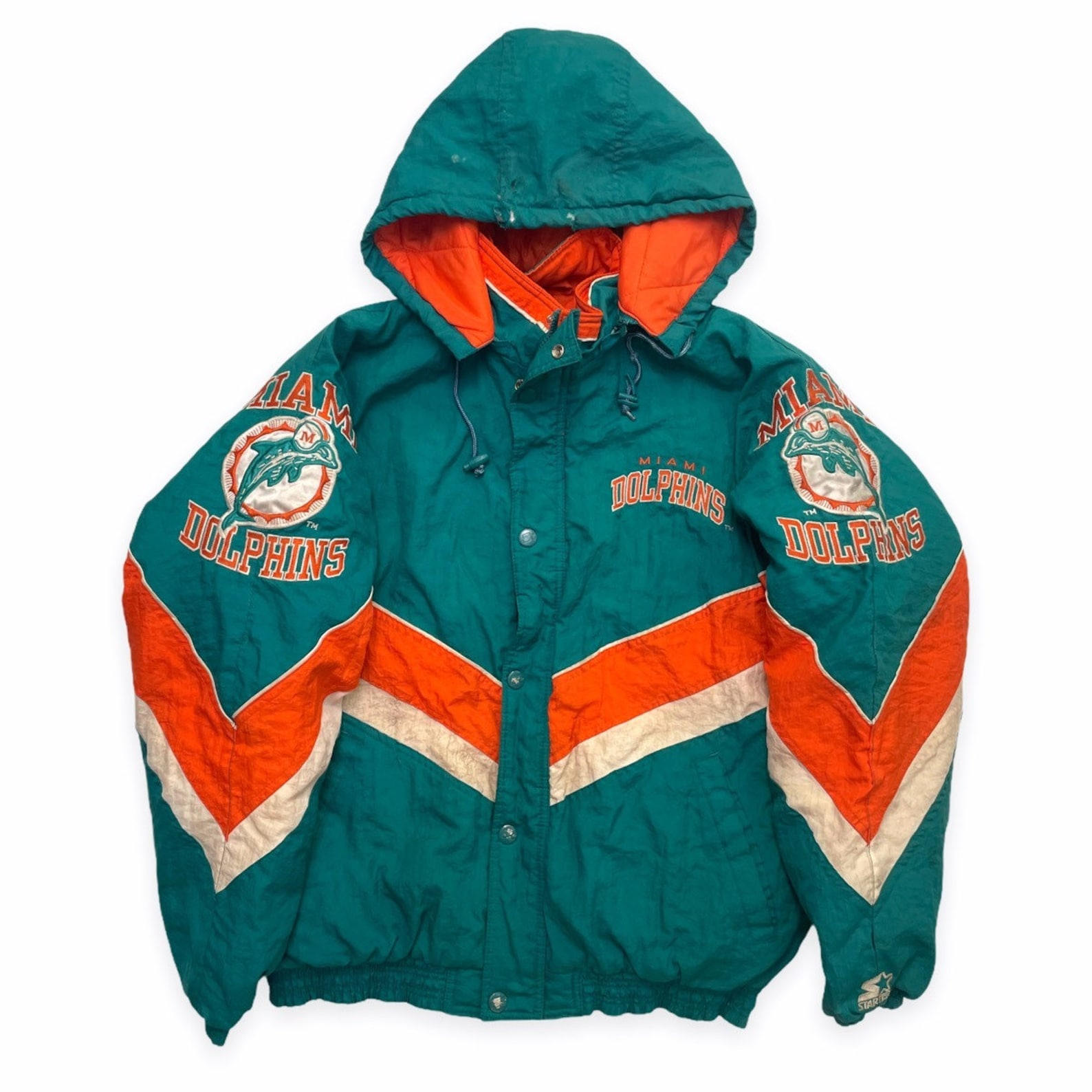 Vintage Starter Miami Dolphins NFL Jacket Etsy