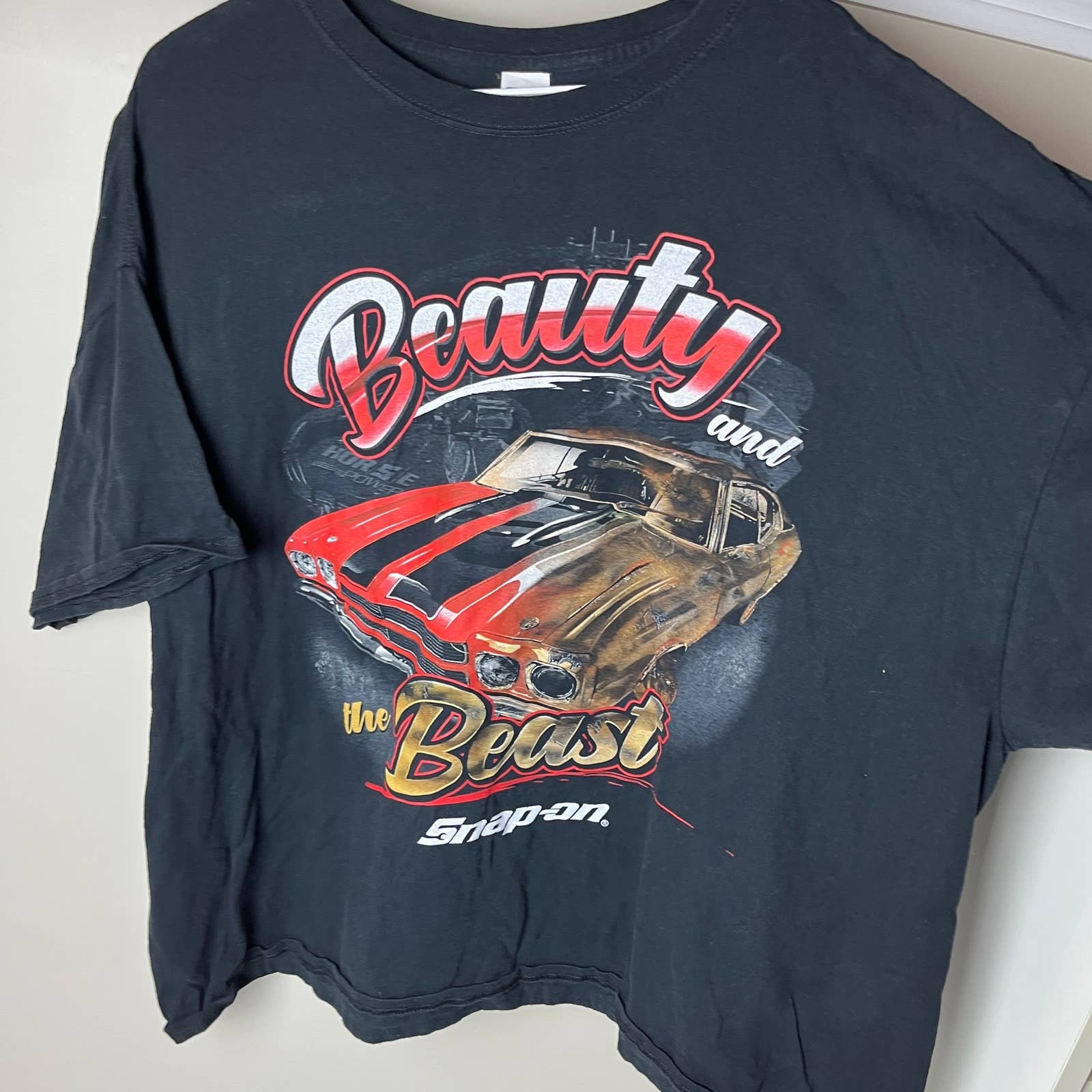 Vintage Snap on Ford Racing T-shirt Car 