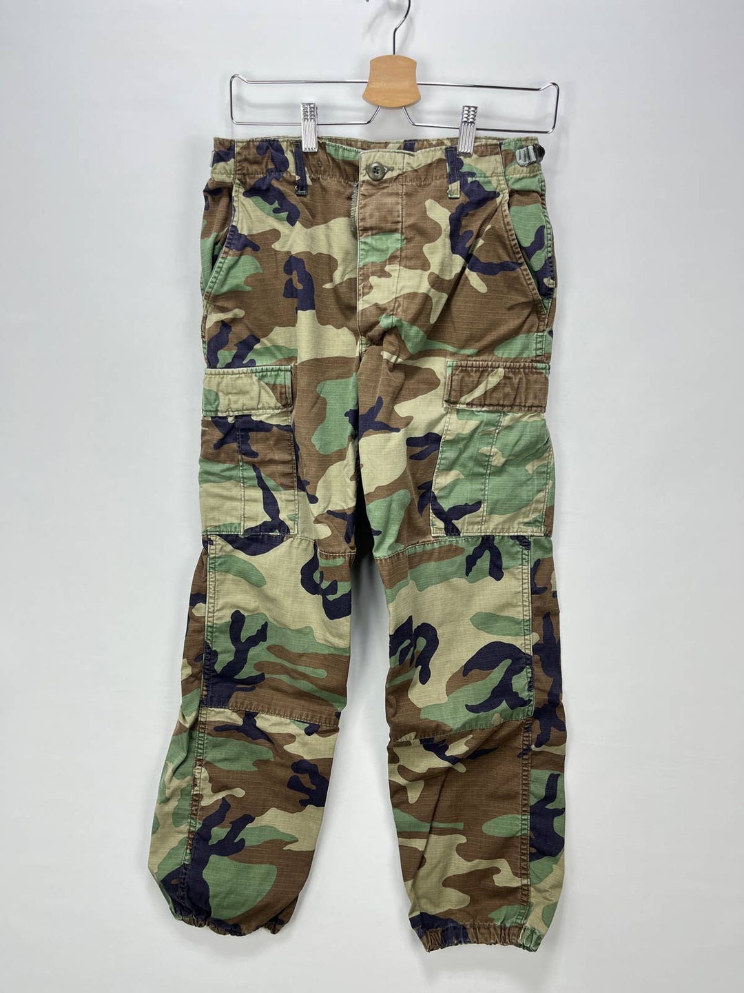 Vintage US Army Camo Pants Small 30 Military Cargo Etsy