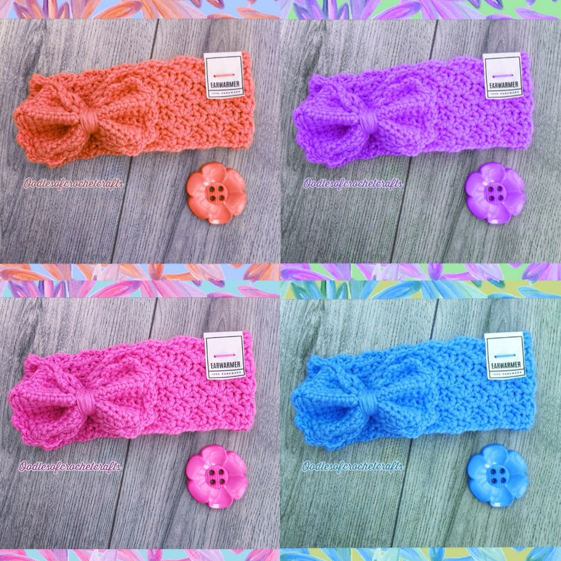 CROCHET PATTERN, Felicity Headband, PDF, Crochet Pattern with instant download, Headband, Ear warmer, Headband for women, Headband for child image 6