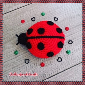 CROCHET PATTERN, Ladybird Cookie, Ladybug, Cookie, Crochet food, PDF Crochet Pattern with instant download