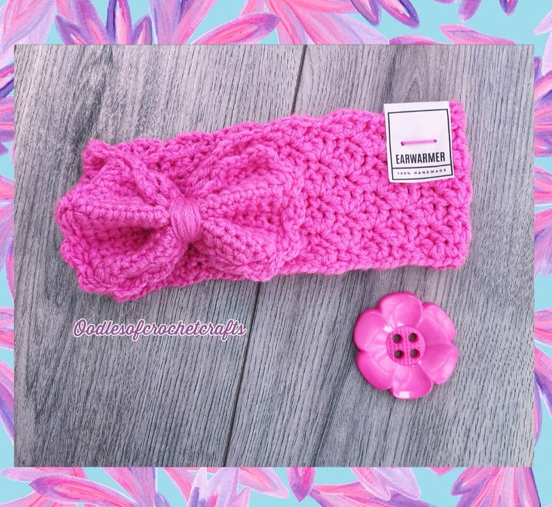 CROCHET PATTERN, Felicity Headband, PDF, Crochet Pattern with instant download, Headband, Ear warmer, Headband for women, Headband for child image 3