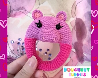 CROCHET PATTERN, Doughnut Buddy, PDF Pattern, Baby rattle, baby shower, handmade, Crochet rattles, Amigurumi Pattern, gifts, handmade rattle