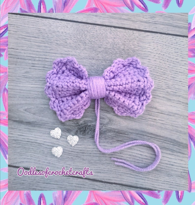 Crochet Pattern, Felicity Bow, PDF Pattern with instant download, Crochet Bow, Bow applique, Headband Bows, Baby Bows, Cute Bows, Bows image 1