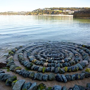 Stone Spiral, St Ives, Cornwall - Signed A3 Giclee Print