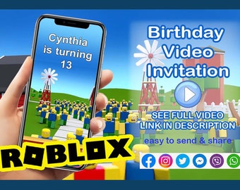 Roblox Video Geburtstagseinladung