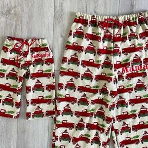 Red Trucks Pajamas Etsy Canada