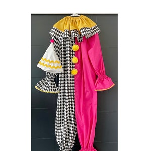 Clown costume professional handmade adult women men girl baby boy family vintage Halloween Circus theme birthday first birthday party third
