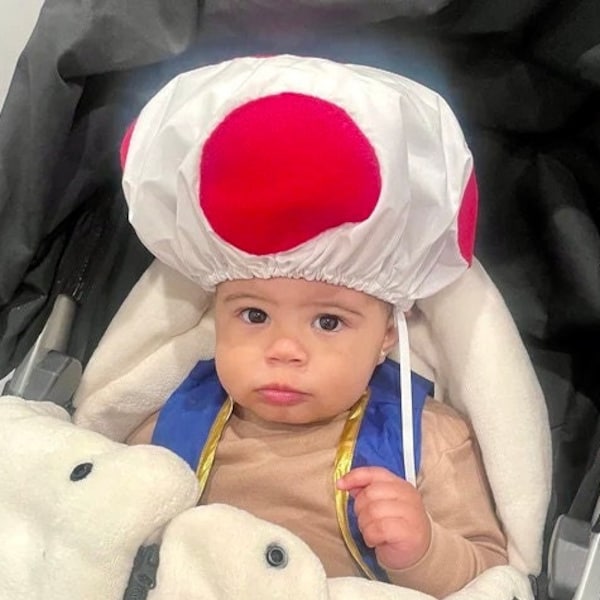 Toad + Toadette Hat for Super Mario Costume- Baby + children+ adult- NO Hot Glue on mushroom cap- professionally sewn- light + comfortable