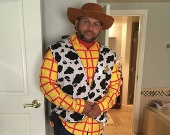 Woody Costume Vest: Toy Story Inspired, Handmade Cotton Blend