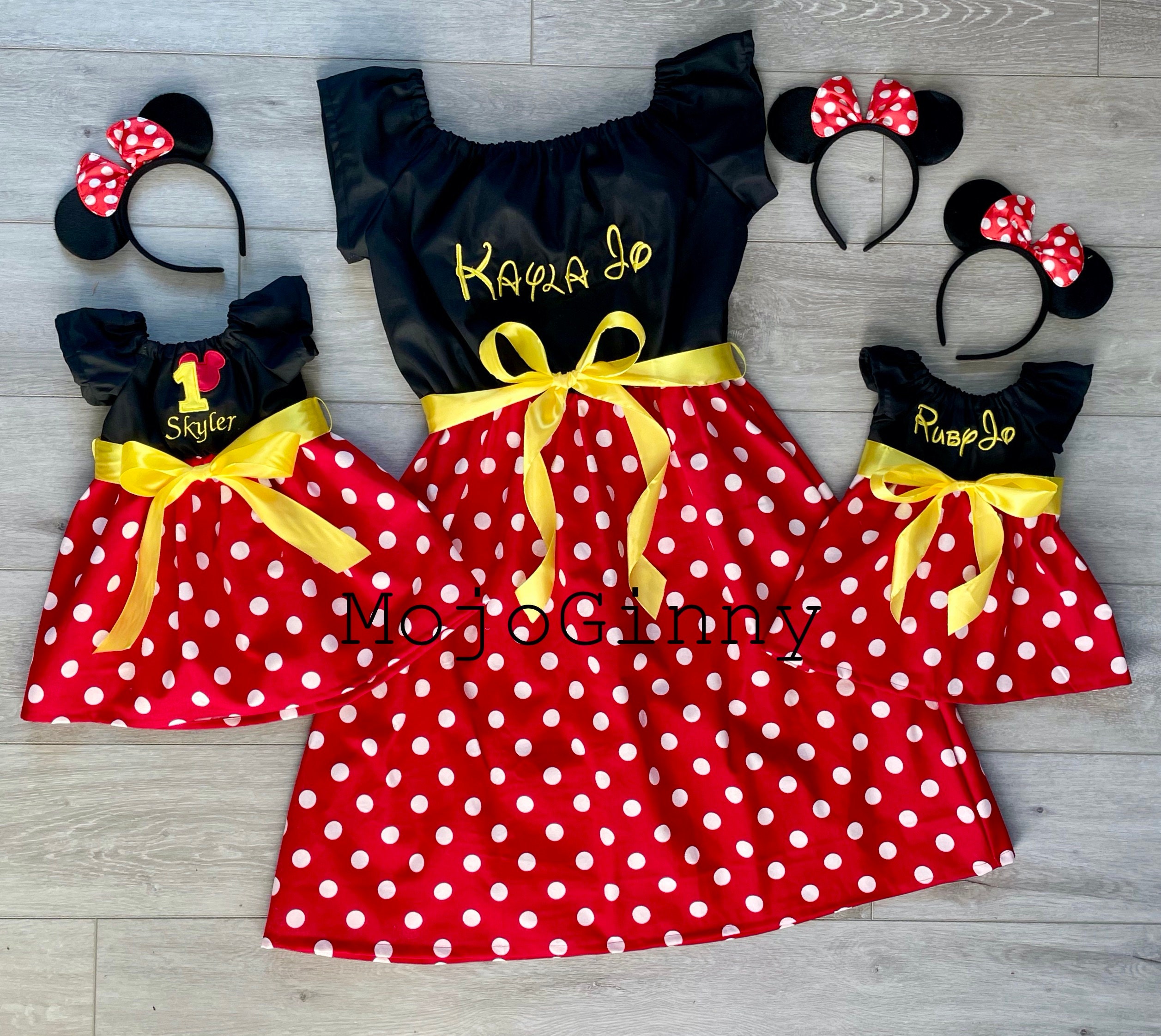 Vestidos de mamá y Minnie Mickey Mouse bebé - Etsy España