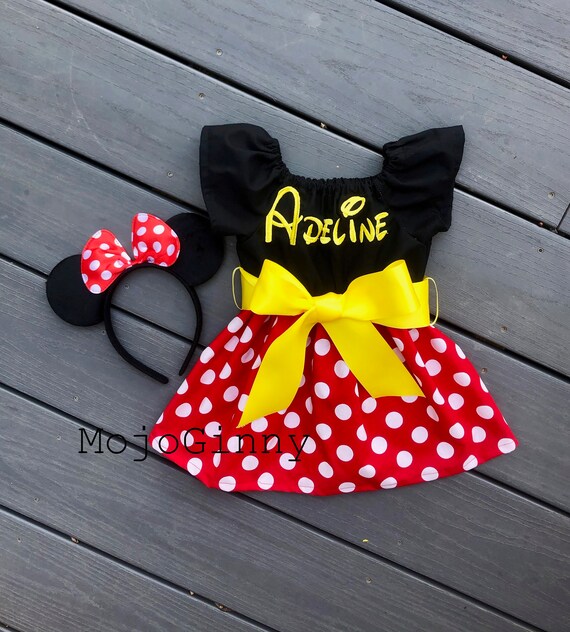 Ridículo Sabueso prefacio Mickey Mouse Minnie Vestido para mujeres niña bebé Disfraz de - Etsy España