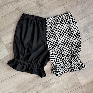 Jester Kostüm Hose: Baumwoll Bloomer Shorts - Erwachsene/Kinder Größen