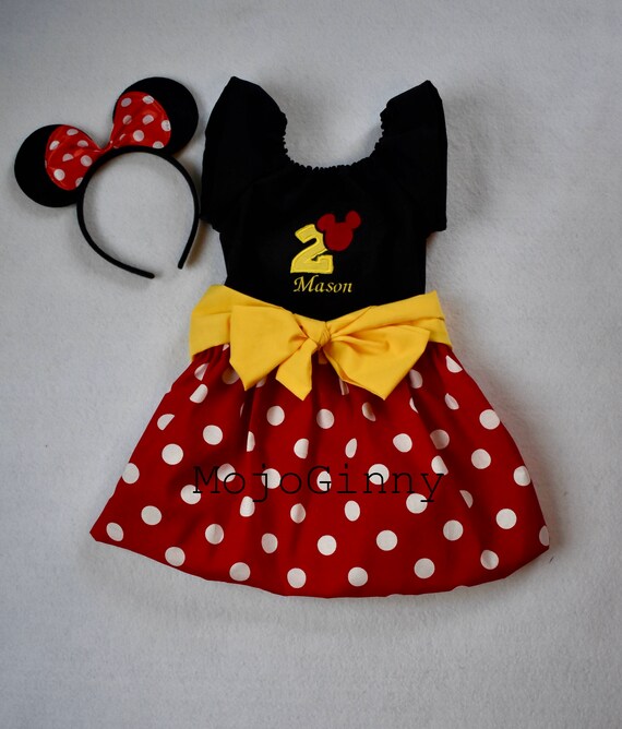 Minnie Mickey Mouse Inspired Dress for 