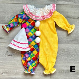 Handgefertigtes Baggy-Clown-Kostüm: Baby- bis Erwachsenengrößen, einschließlich der Übergrößen 3XL, 4XL, 5XL Bild 9
