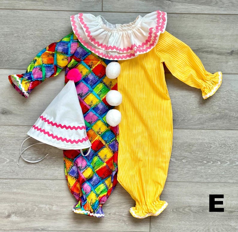 Handgefertigtes Baggy-Clown-Kostüm: Baby- bis Erwachsenengrößen, einschließlich der Übergrößen 3XL, 4XL, 5XL Bild 9