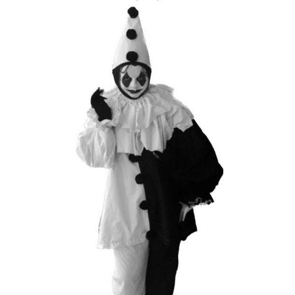 French Clown costume professionally handmade vintage Pierrot adult women men girl boy family Halloween Circus birthday first birthday party
