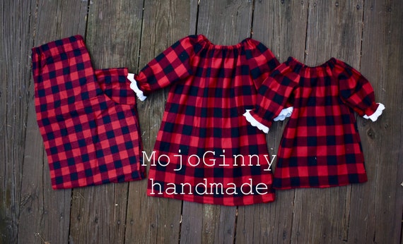 women's buffalo plaid nightgown
