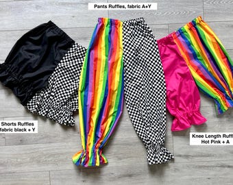 Clown Costume Pants: French Pierrot Circus, Baby to Plus Size
