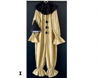 PIERROT ONESIE お茶会　ピエロ Handmade Professional Clown Costume: Adult, Baby, & Plus Sizes - Etsy