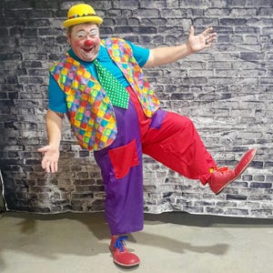 Add pockets to the front of a clown costume or pants by additionally purchasing this listing.