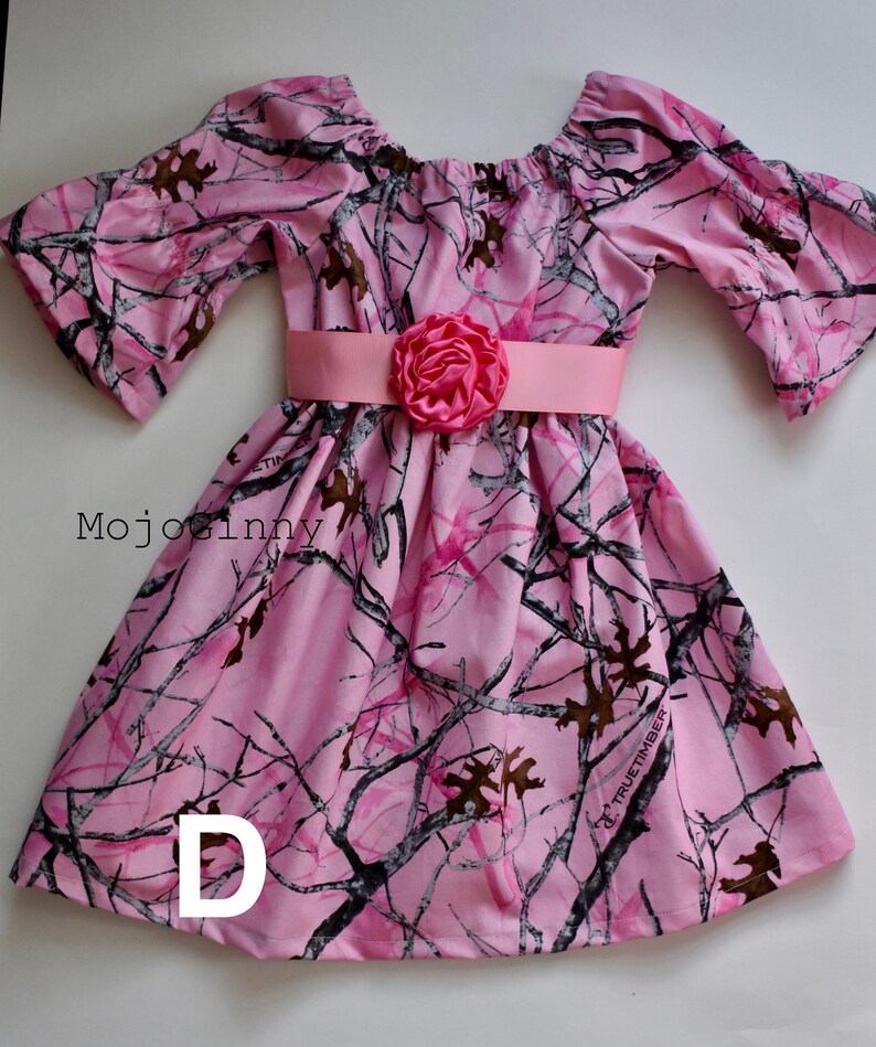 CAMO DRESS Baby Girl Women White pink camouflage daughter Etsy