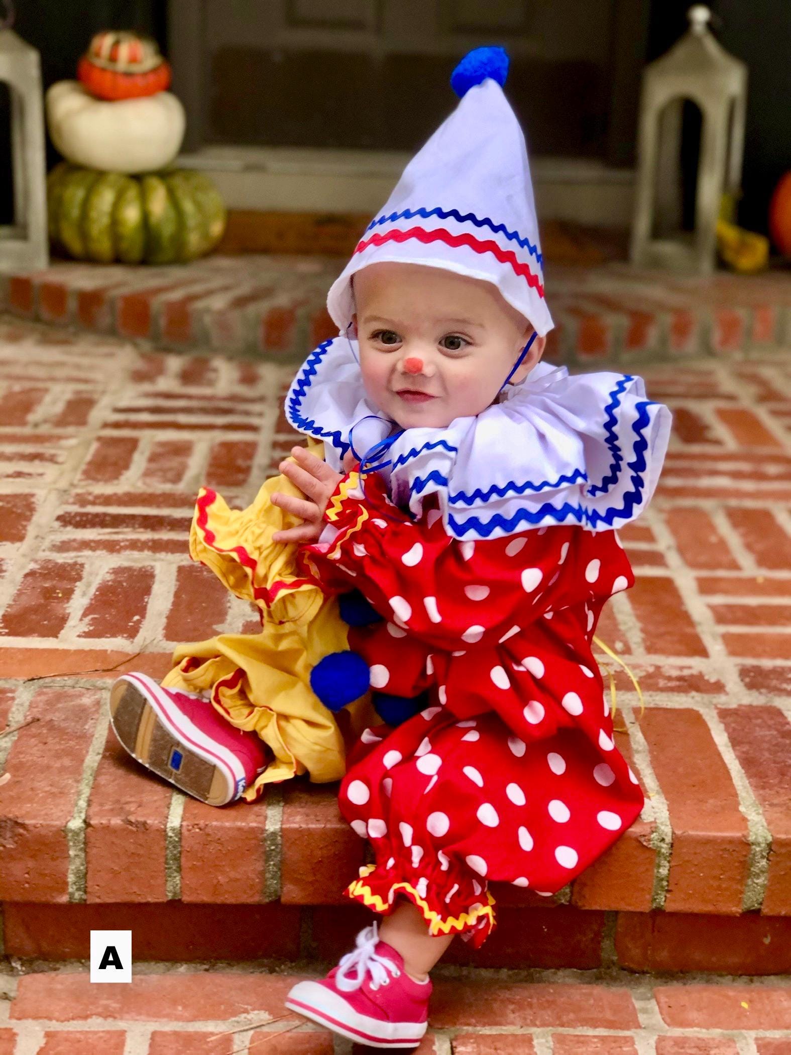 Handmade Baggy Clown Costume - Adult, Baby, Girl, Boy